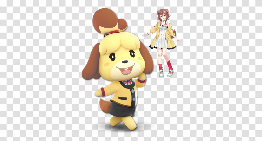 Isabelle Super Smash Bros Inugami Korone Age, Doll, Toy, Figurine, Person Transparent Png