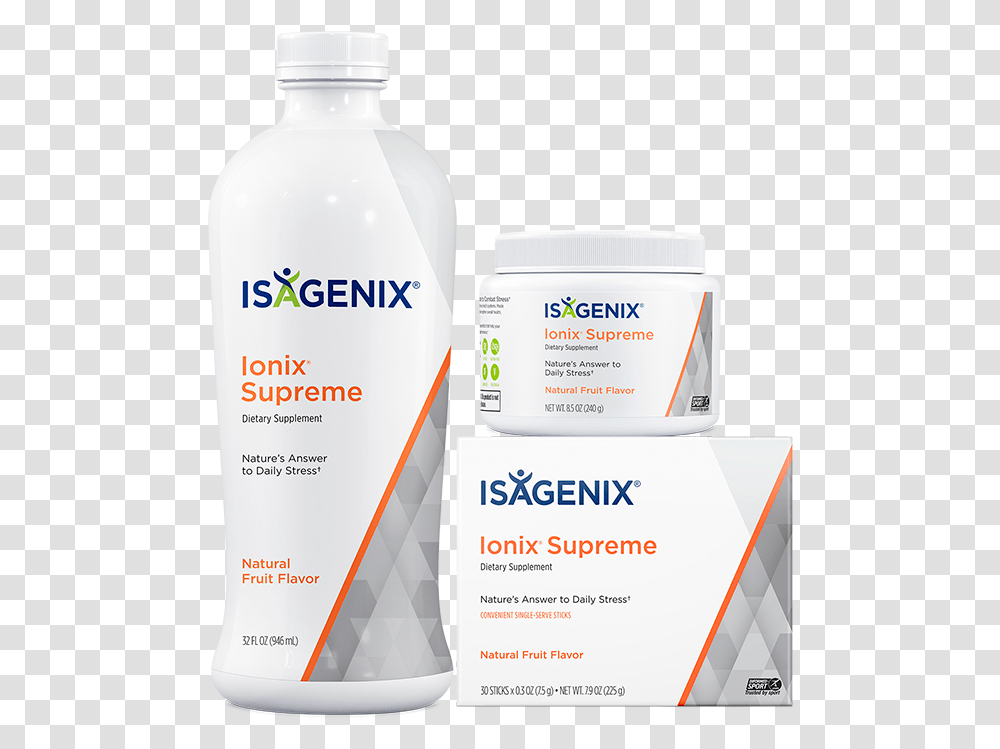 Isagenix Ionix Supreme, Bottle, Shaker, Lotion Transparent Png