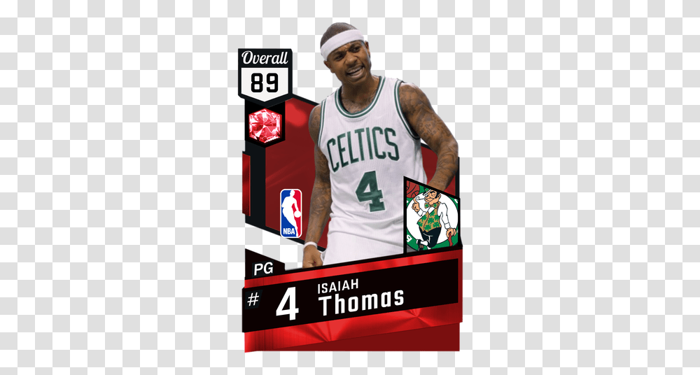 Isaiah Thomas Basketball Card Eddie House Nba, Person, Clothing, Skin, People Transparent Png