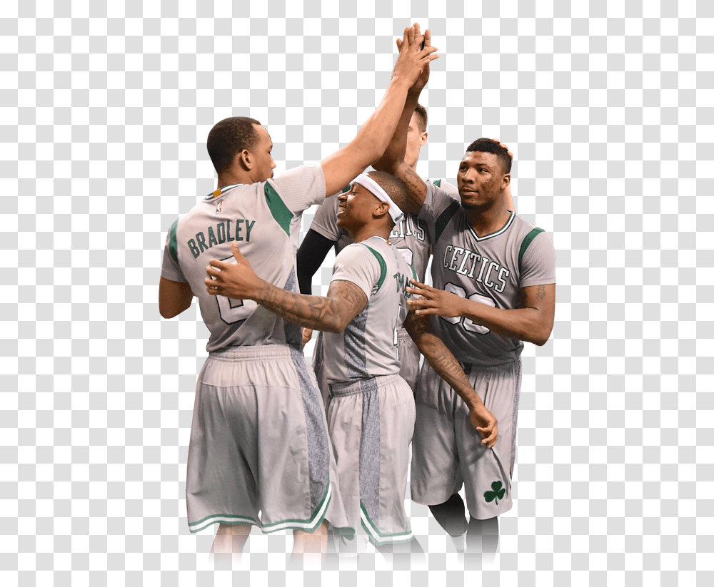 Isaiah Thomas With The Boston Celtics Isaiah Thomas Celtics Team, Person, People, Team Sport Transparent Png