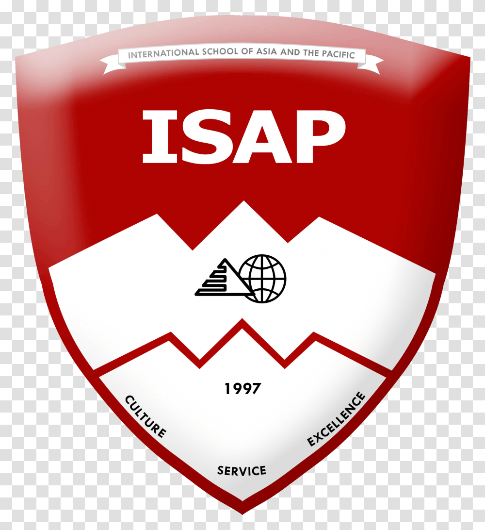 Isap Logo No Bg International School Of Asia And The Pacific Logo, First Aid, Armor, Shield, Symbol Transparent Png