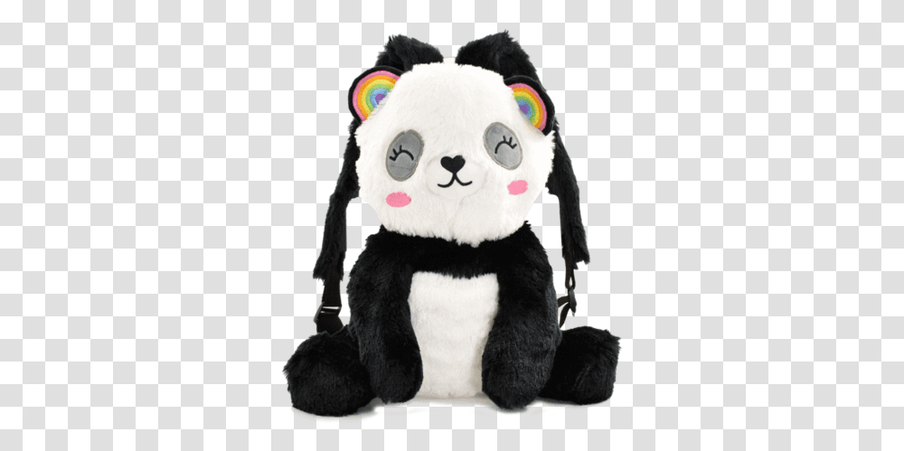 Iscream Furry Backpacks Fluffy Backpacks, Plush, Toy, Giant Panda, Bear Transparent Png