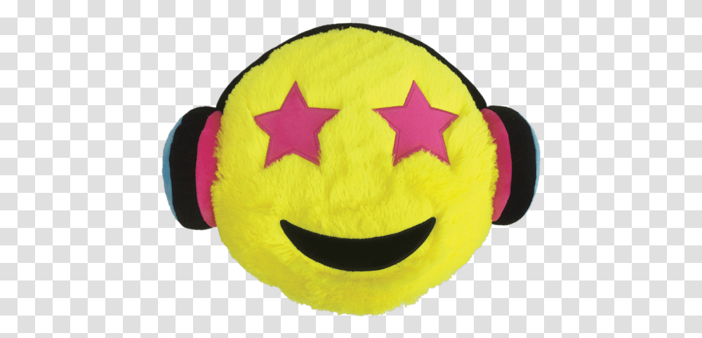 Iscream Headphones Emoji Pillow Emoji Pillow, Star Symbol, Peel Transparent Png