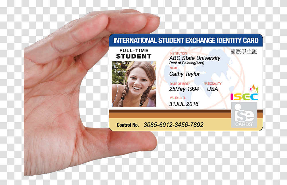Isec Is A High Quality Full Color Photo Id Card That, Person, Human, Id Cards Transparent Png
