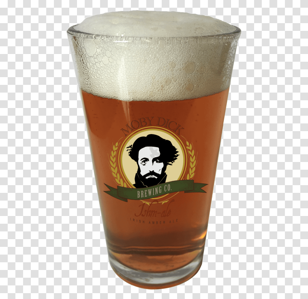 Ishm Ale Moby Dick Brewing Co New Bedford Ma Pint Glass, Beer Glass, Alcohol, Beverage, Drink Transparent Png