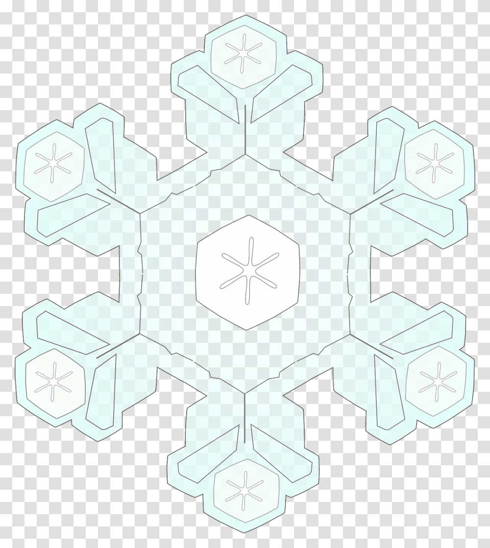 Iskrystal I Tr Hndvrk Og Design, Snowflake, Cross Transparent Png
