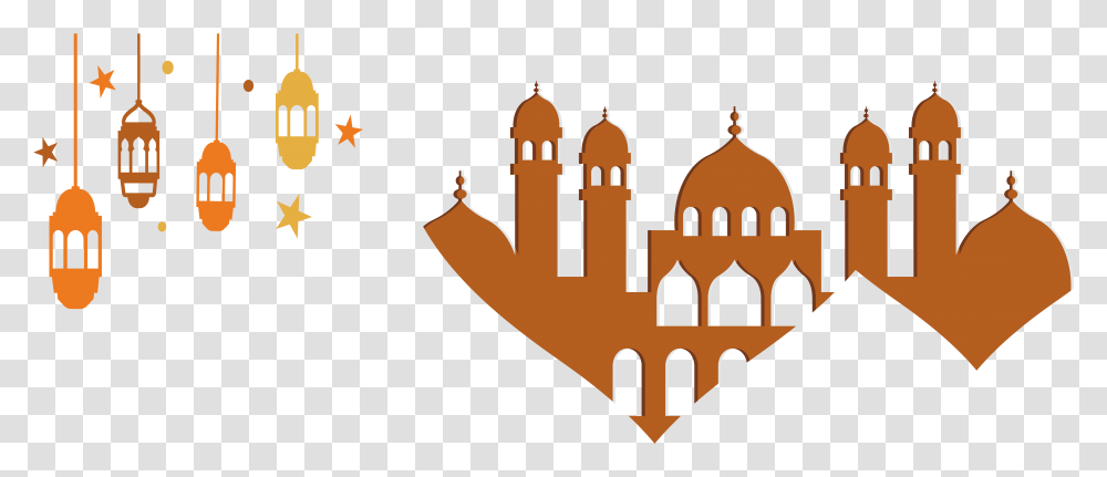 Islam Banner Logo Brown Islamic Banner Background Design, Dome, Architecture, Building, Accessories Transparent Png