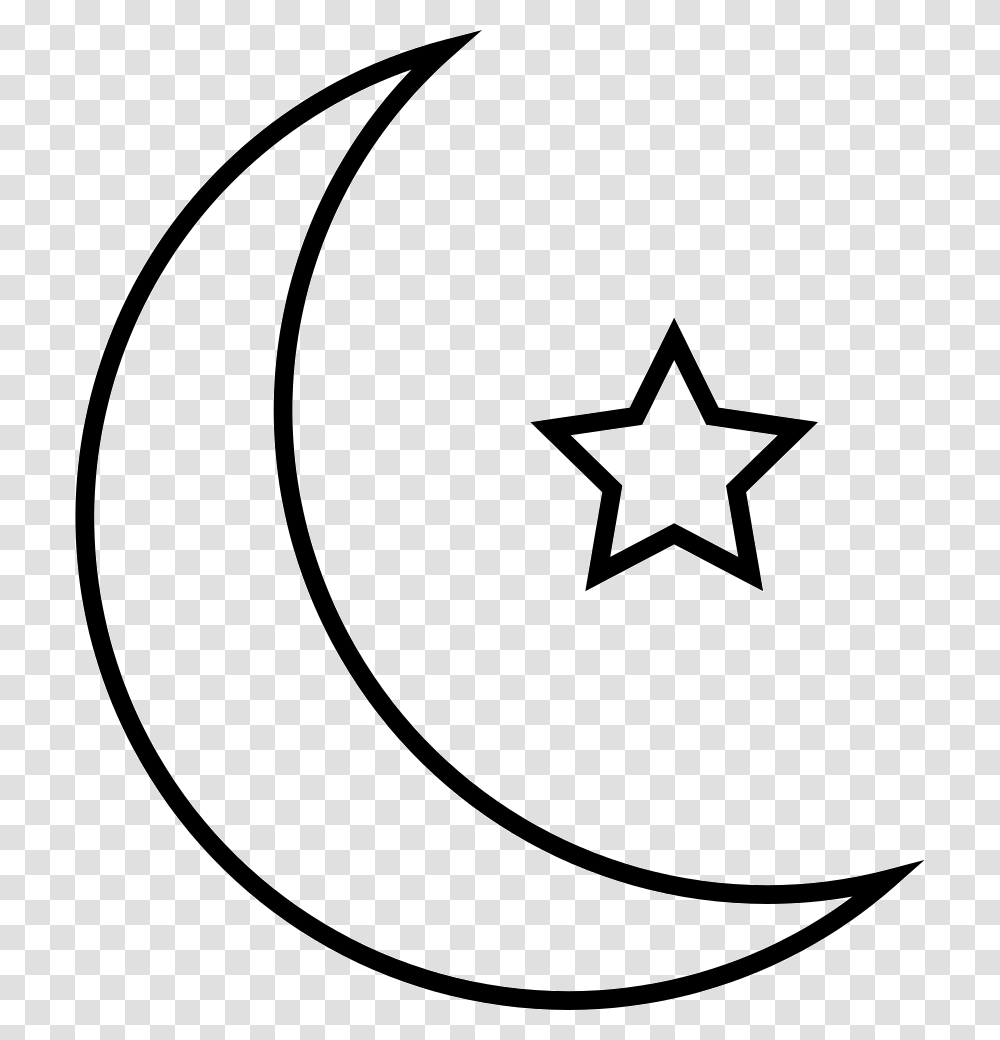 Islam Clipart Svg Crescent Moon And Star Svg Transparent Png