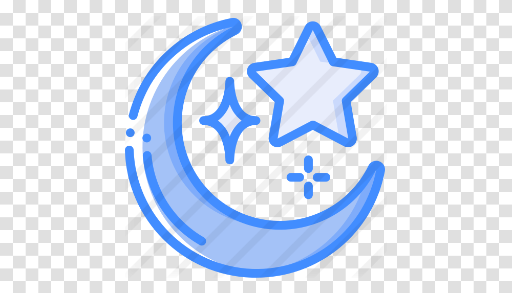 Islam Free Cultures Icons Blue Star Icon, Symbol, Star Symbol, Recycling Symbol Transparent Png