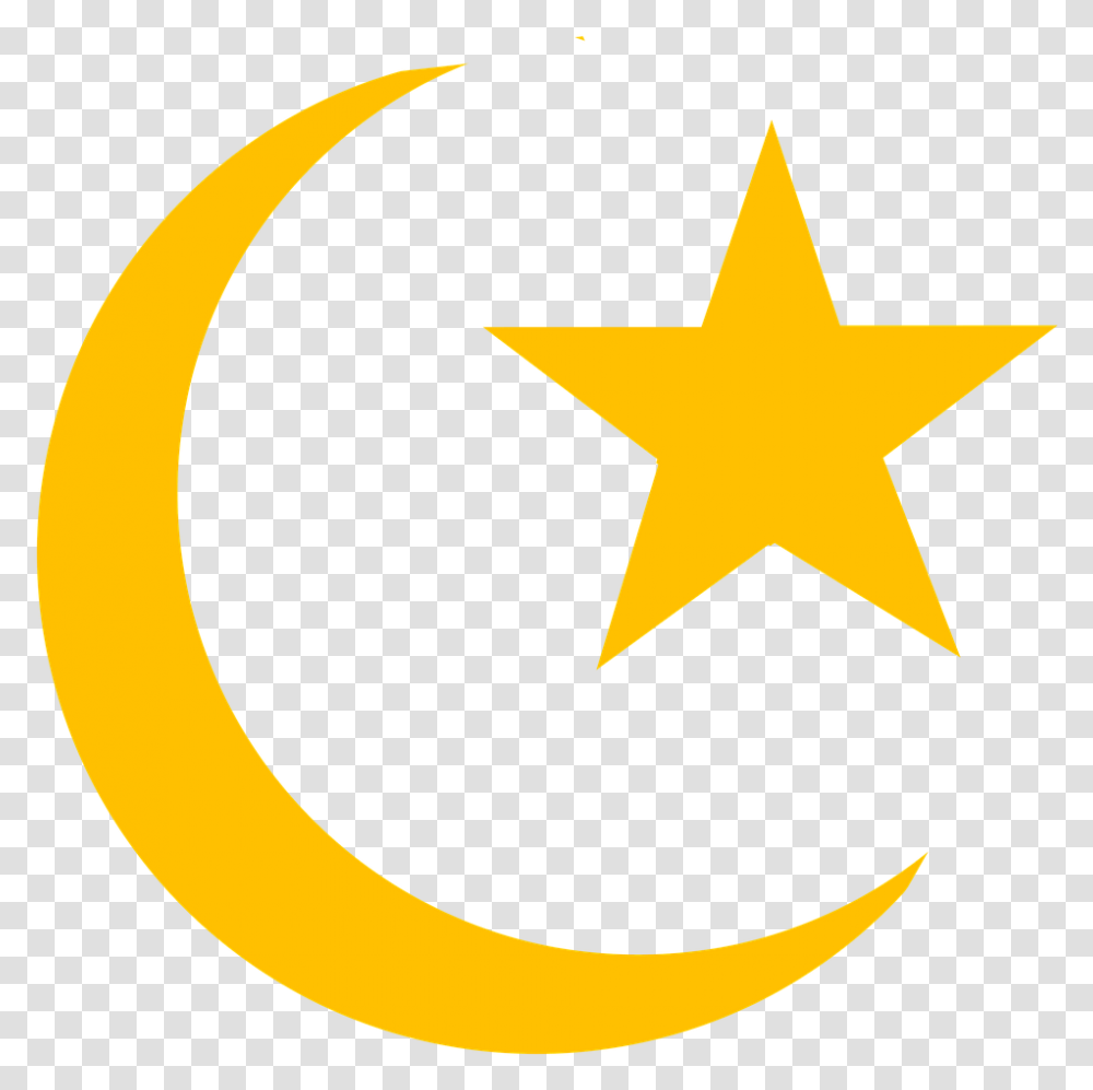 Islam Icon Symbol Free Photo, Star Symbol, Banana, Fruit, Plant Transparent Png