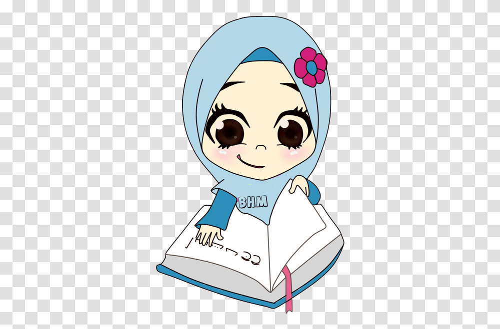 Islam Reading Quran Cartoon, Drawing, Chef, Scientist, Poster Transparent Png