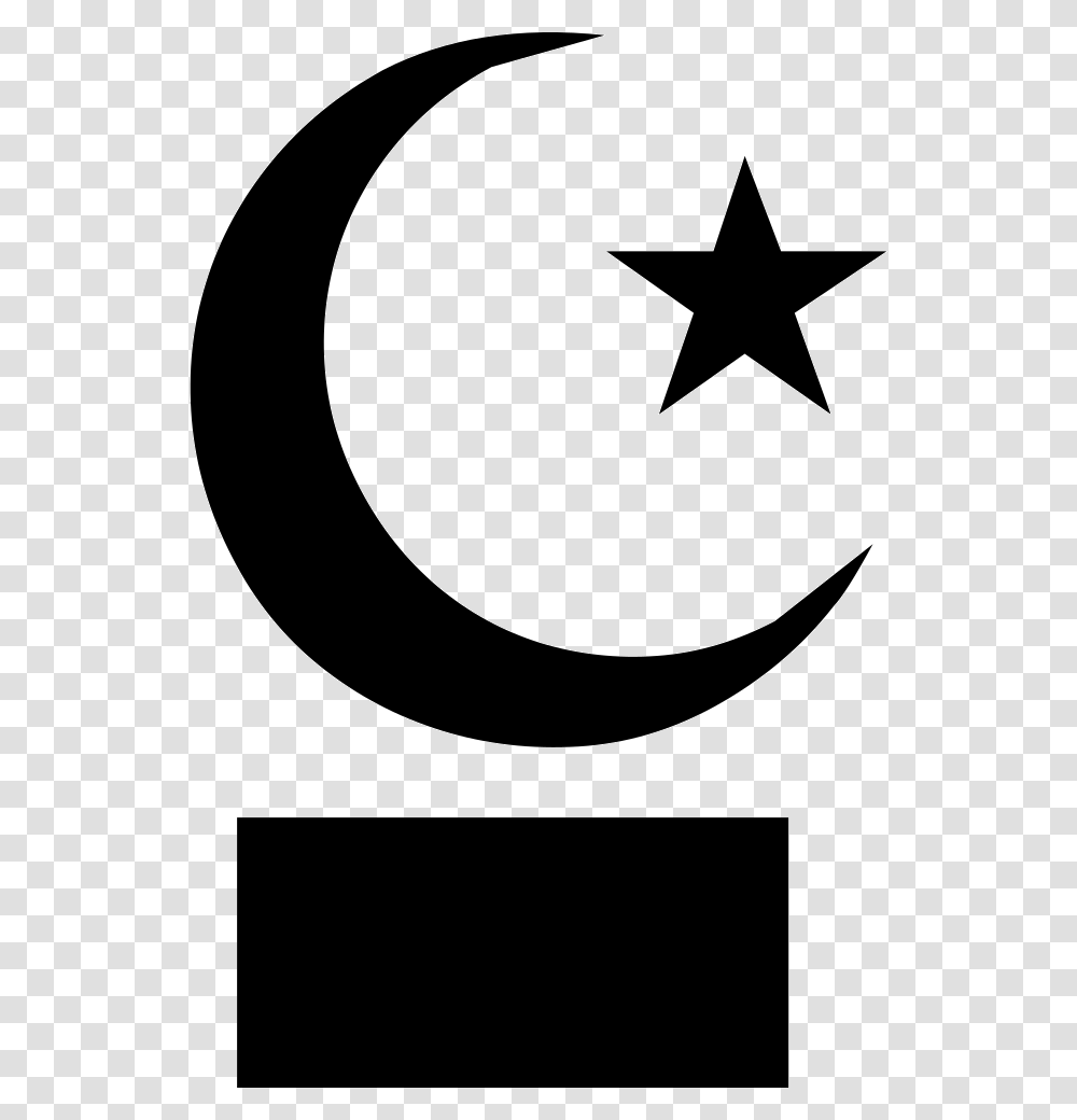 Islam Star And Crescent Free Vector Star And Moon, Star Symbol Transparent Png