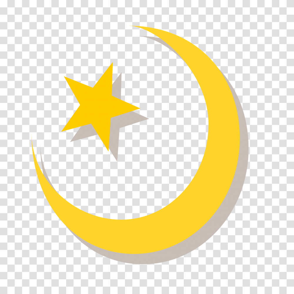 Islam Symbol Plane, Star Symbol, Banana, Fruit, Plant Transparent Png