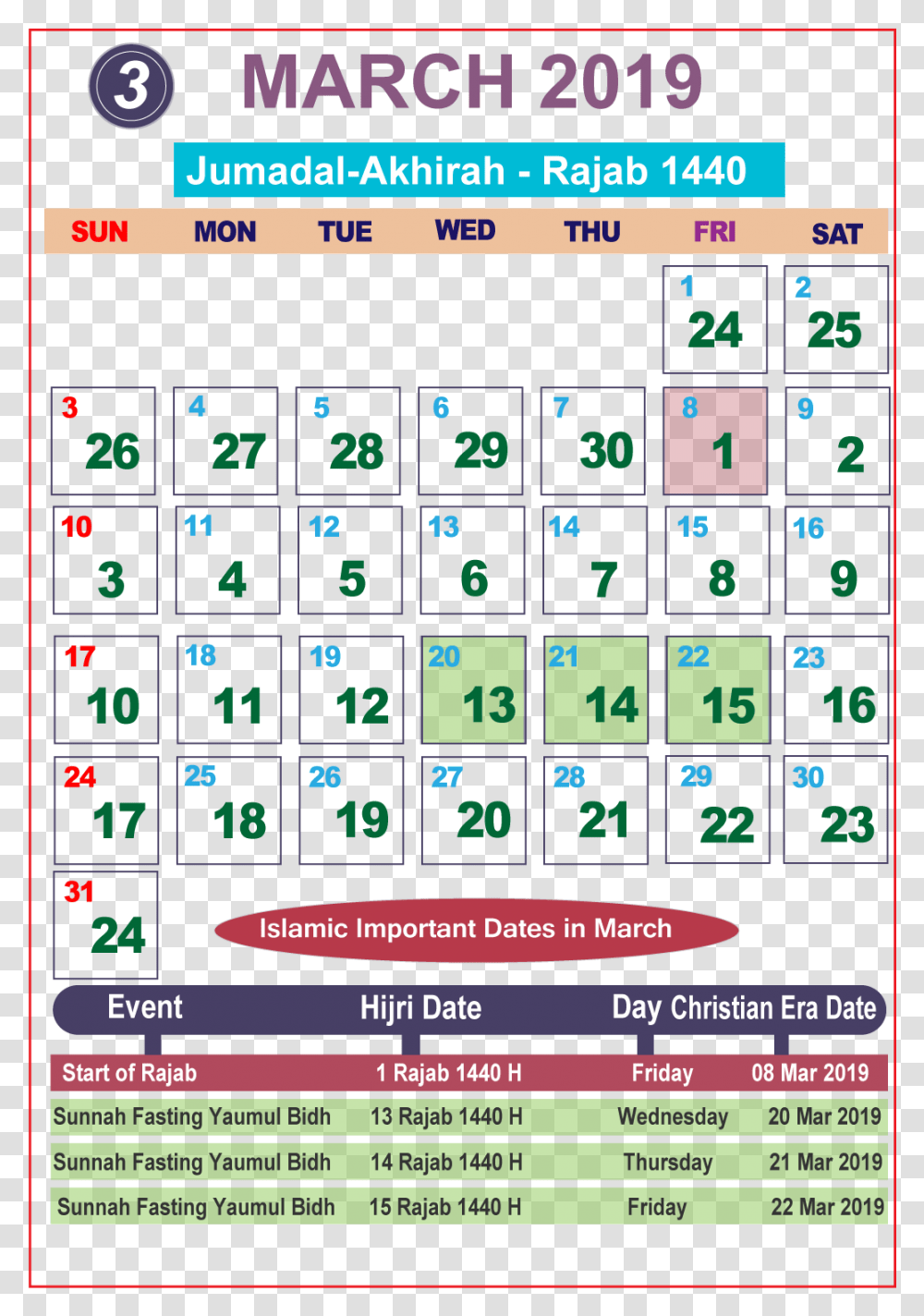 Islamic Calendar 2019 March Urdu Calendar 2019 August, Number, Word Transparent Png