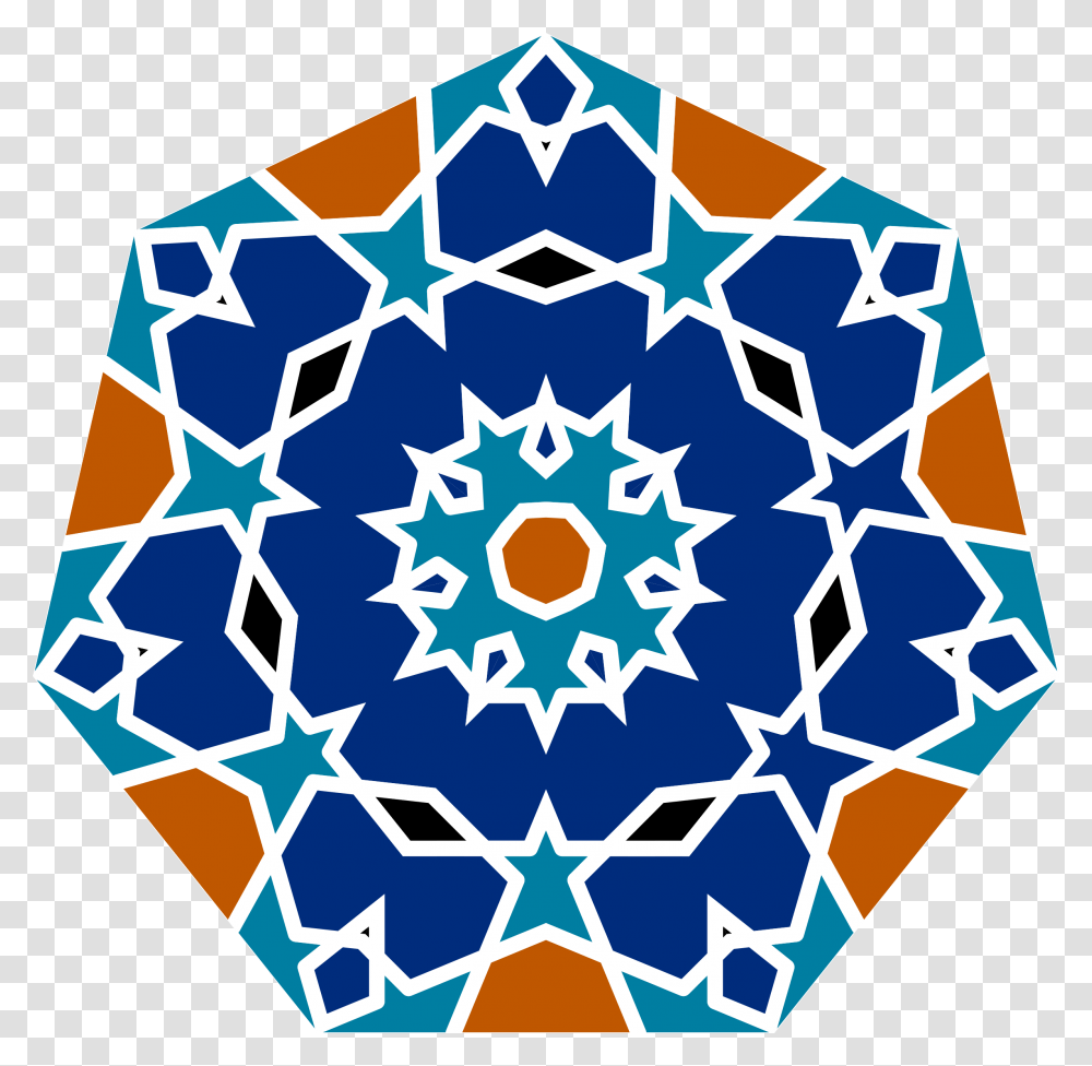 Islamic Clipart Geometric Islamic Tile Design, Pattern, Rug, Ornament Transparent Png