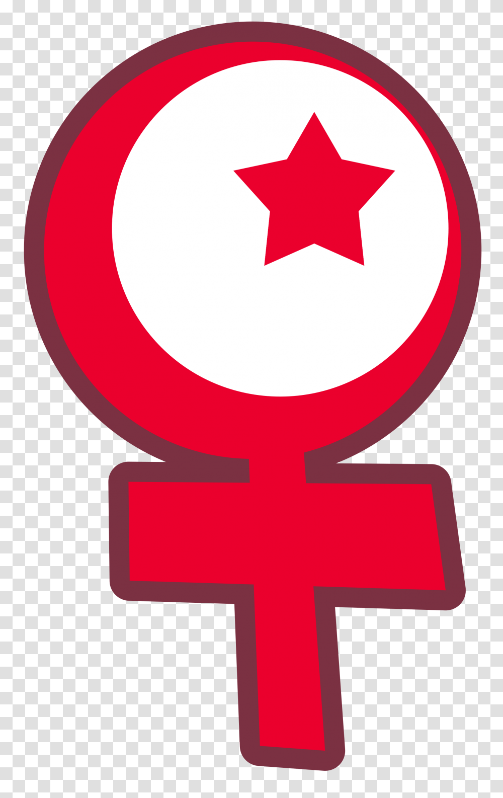 Islamic Feminism Symbol, Logo, Trademark, Star Symbol, Cross Transparent Png