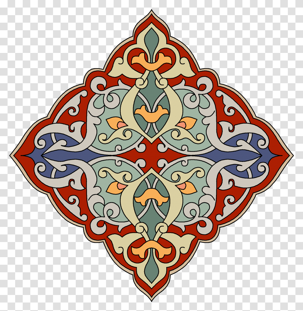 Islamic Green Ornament, Pattern, Floral Design Transparent Png