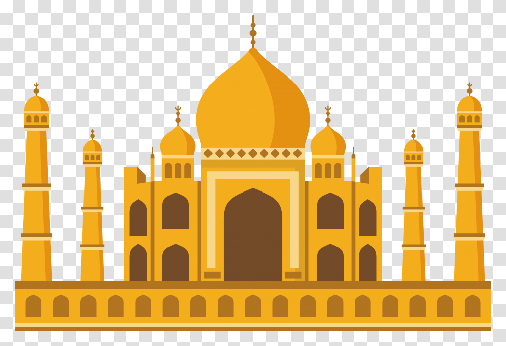 Islamic Islam Mosque Yellow Church Free Clipart Hd Islam Church Clipart, Dome, Architecture, Building Transparent Png