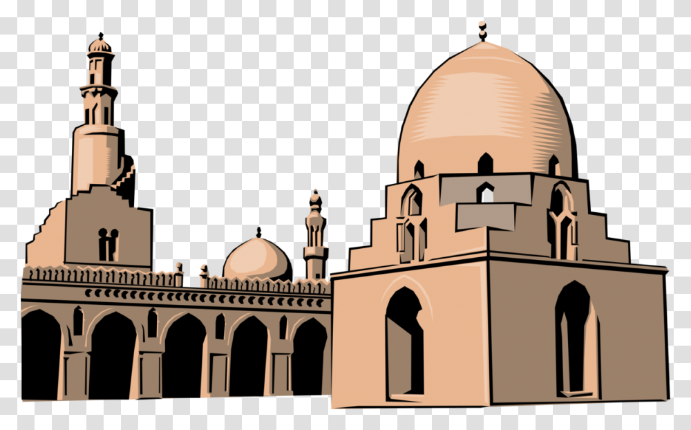 Islamic Mosque Muslim With Minarets, Dome, Architecture, Building, Lighthouse Transparent Png