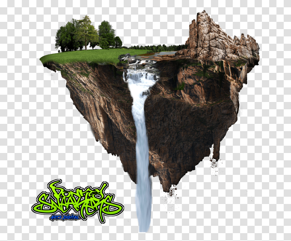 Island By Donkeysneakers On Island Floating, Nature, Outdoors, River, Water Transparent Png