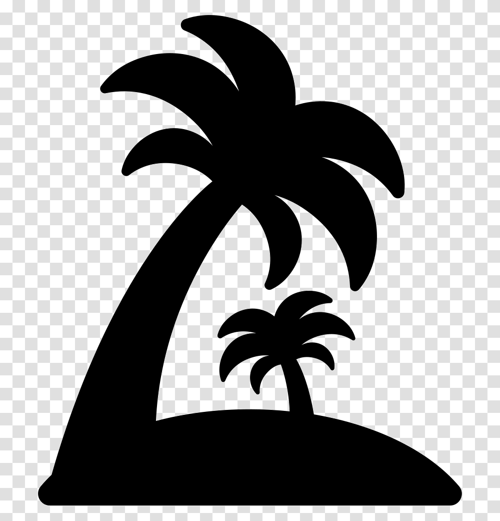 Island Clipart Island Icon, Stencil, Silhouette, Plant, Flower Transparent Png