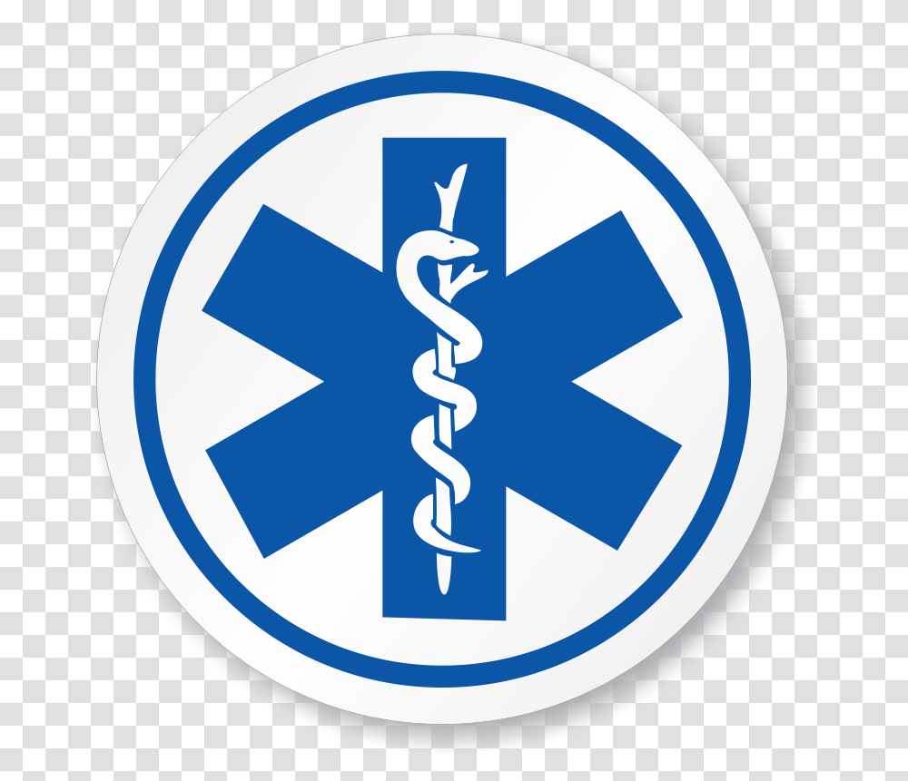 Iso Ems Star Of Life Sign Sku Is 1284 Logo Star Of Life, Symbol, Trademark, First Aid, Badge Transparent Png