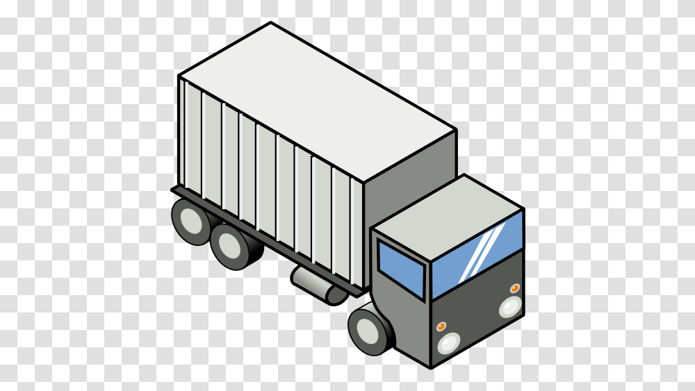 Iso Truck Clipart, Trailer Truck, Vehicle, Transportation, Road Transparent Png