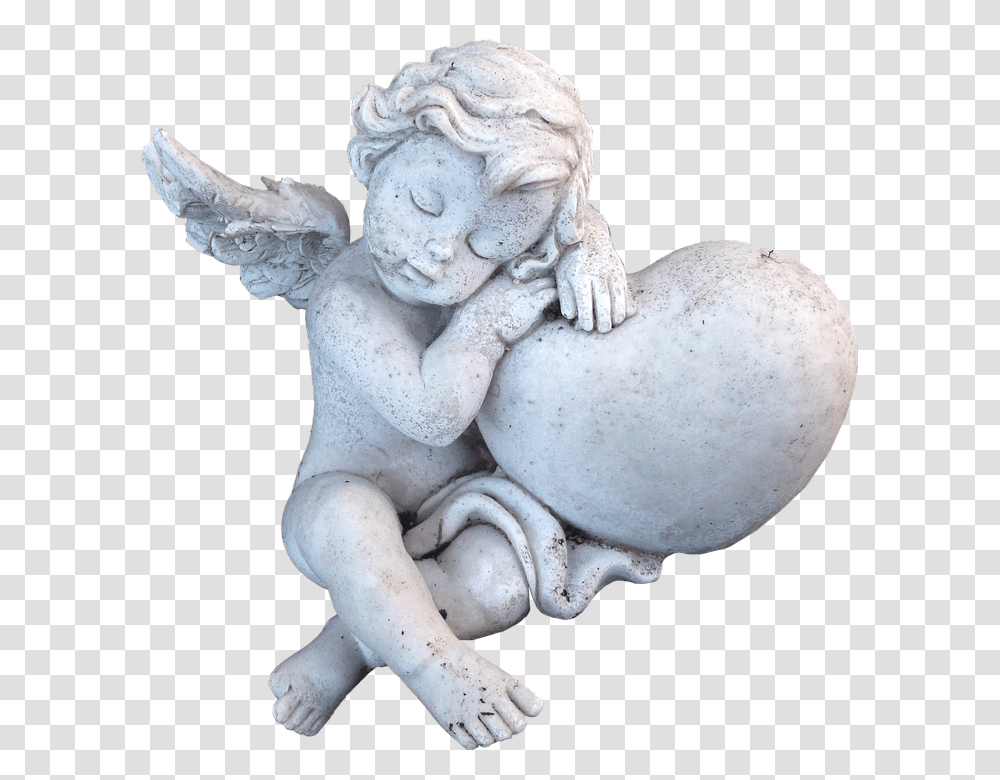 Isolated Angel Sculptures Figure Faith Hope Cupid Sculpture, Fungus, Figurine, Archangel Transparent Png
