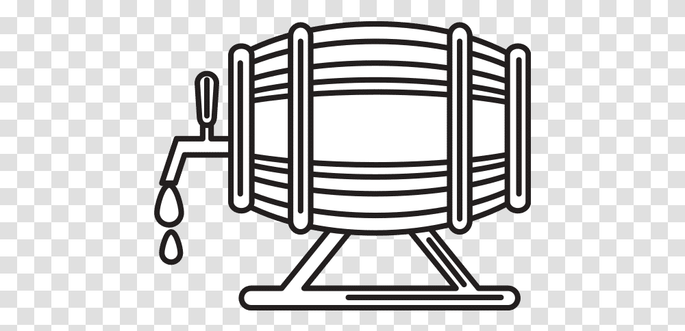 Isolated Beer Barrel Icon Line Design Canva Empty, Furniture, Transportation, Vehicle, Shopping Cart Transparent Png