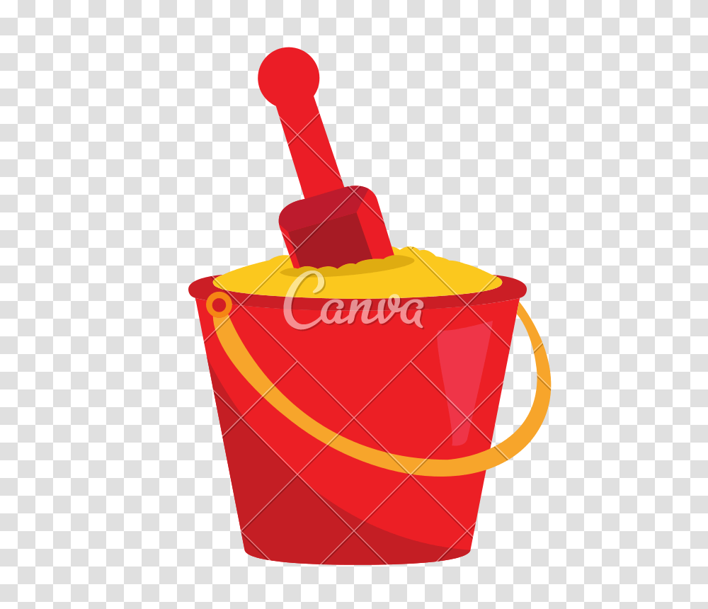 Isolated Sand Bucket And Shovel, Tool Transparent Png