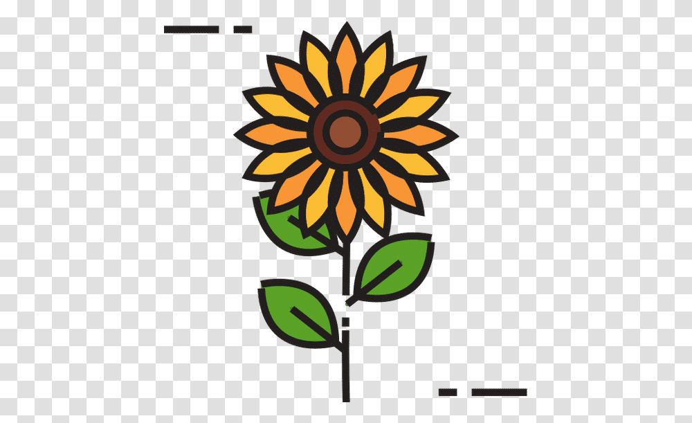 Isolated Sunflower Icon Fill Design Canva Floral, Plant, Blossom, Treasure Flower, Dahlia Transparent Png