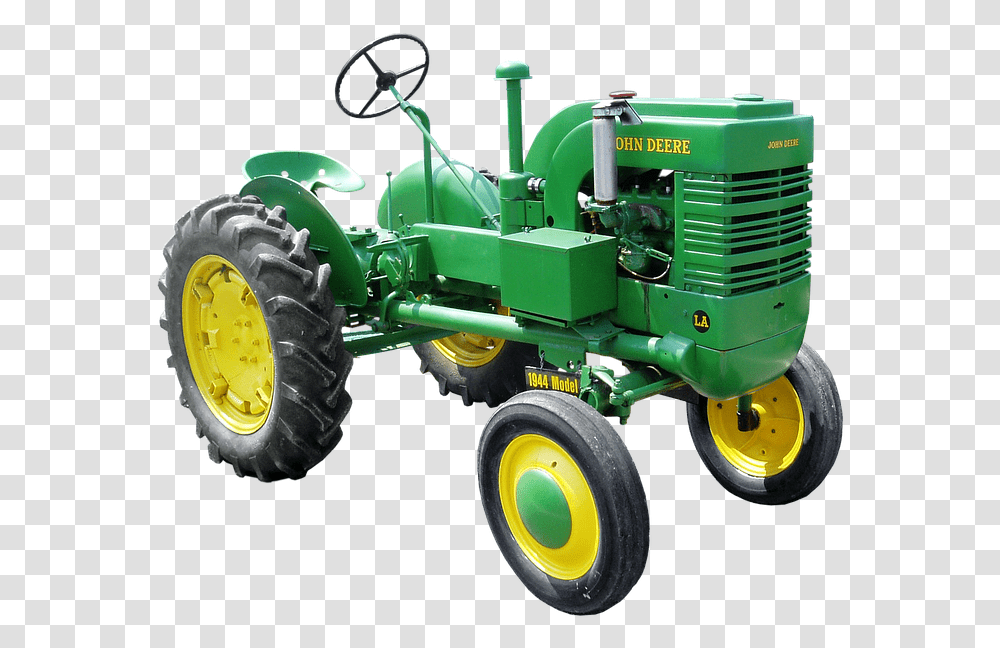 Isolated Tractors John Deere Tractor Model Old John Deere Tractors, Lawn Mower, Tool, Vehicle, Transportation Transparent Png