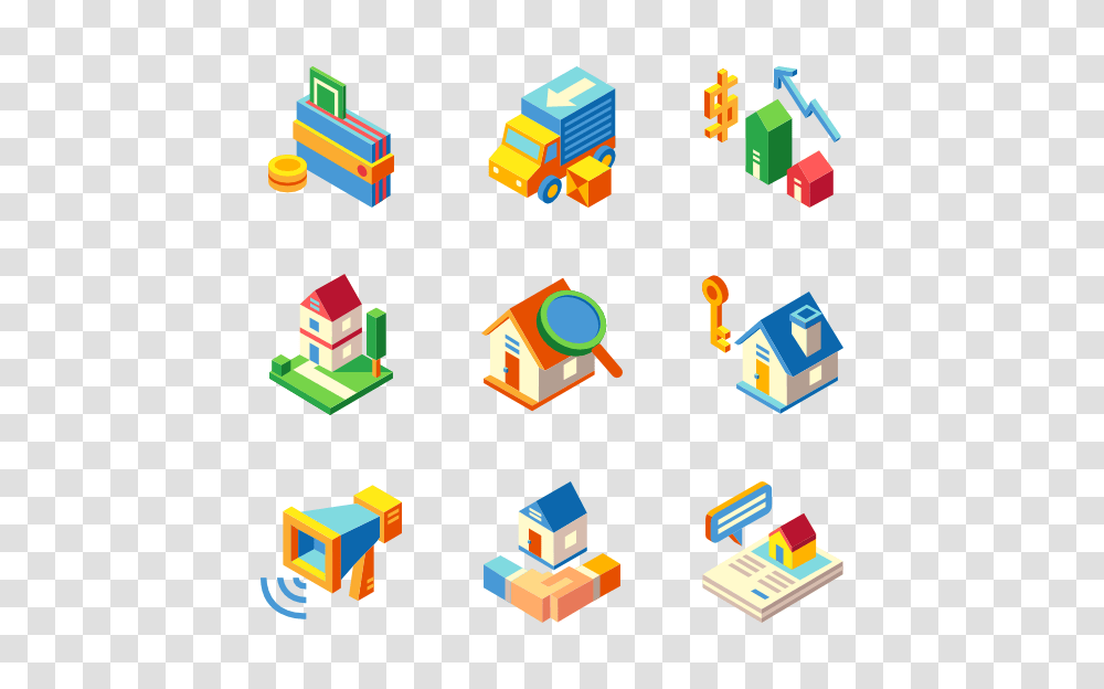 Isometric Building Icon Packs, Toy, Rubix Cube Transparent Png