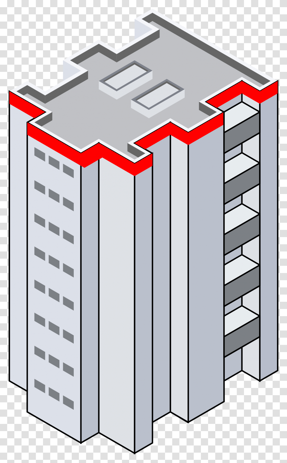 Isometric Building Icons, Cross, High Rise, City, Urban Transparent Png