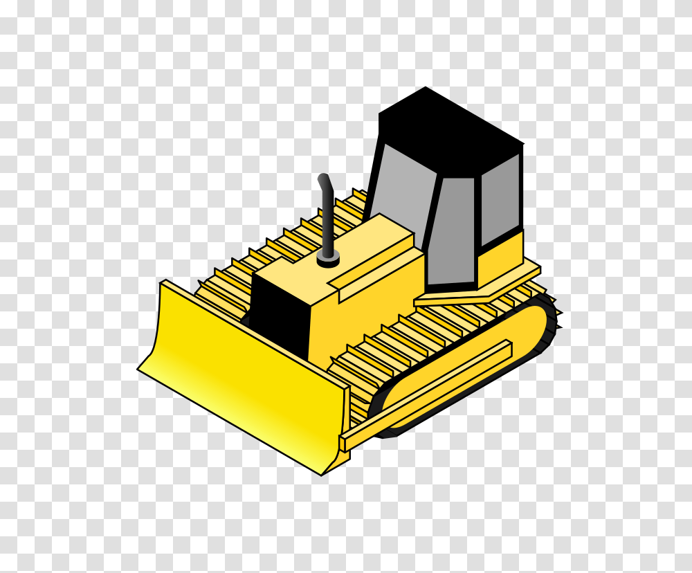 Isometric Bulldozer, Tractor, Vehicle, Transportation, Snowplow Transparent Png