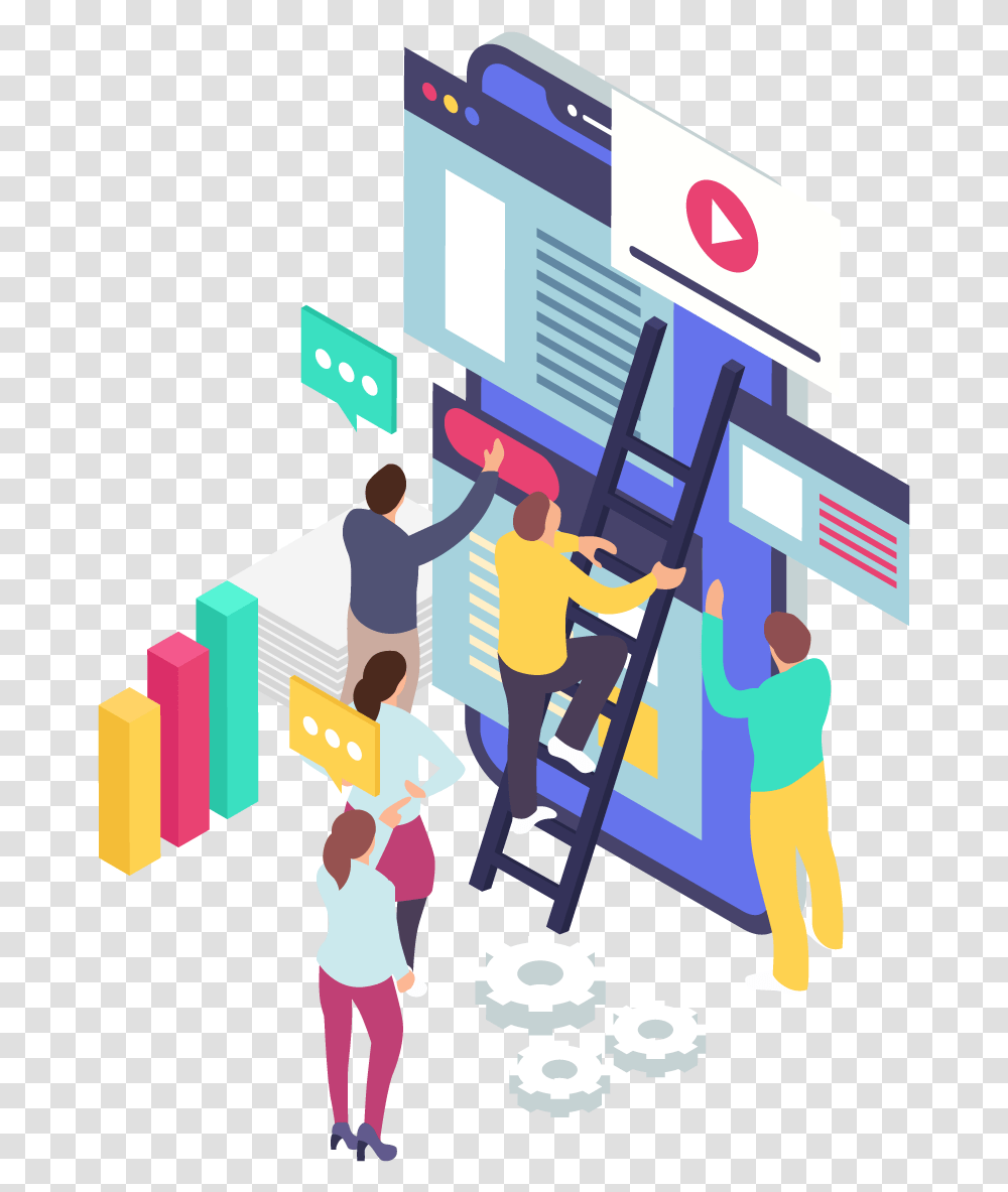 Isometric Business Illustration, Person, People Transparent Png