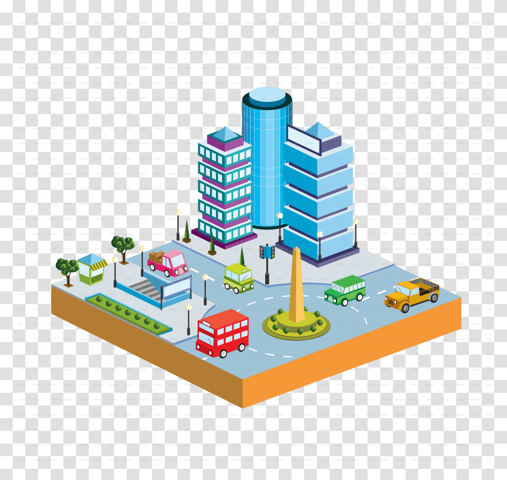 Isometric City Vector, Toy, Building, Urban, Architecture Transparent Png
