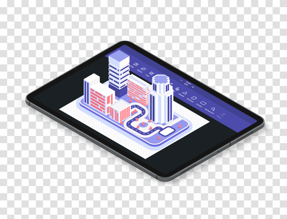 Isometric Grid, Computer, Electronics, Tablet Computer, Surface Computer Transparent Png