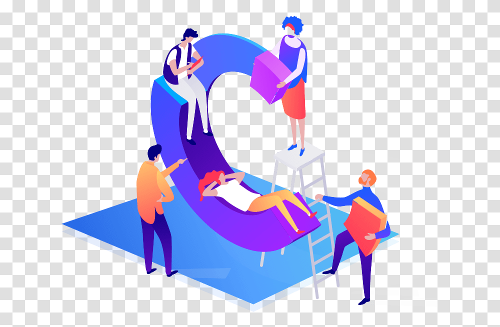 Isometric Illustration People Clipart Cartoon Devops And Startups, Person, Human, Transportation, Vehicle Transparent Png