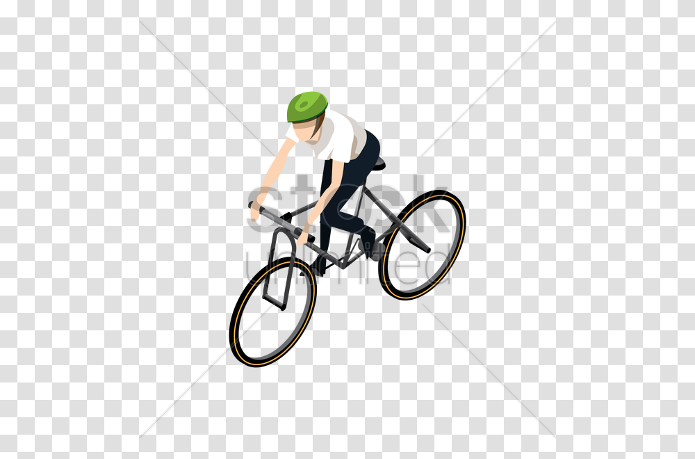 Isometric Man Cycling Vector Image, Bow, Person, Bicycle, Vehicle Transparent Png