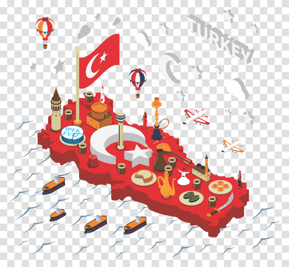 Isometric Map Poster, Birthday Cake Transparent Png