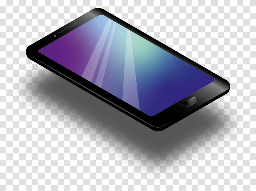 Isometric Phone Tablet Computer, Electronics, Mobile Phone, Cell Phone Transparent Png