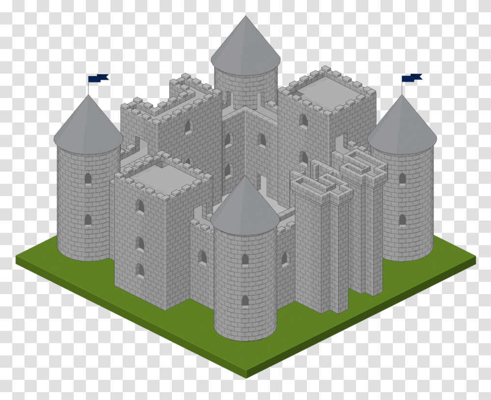 Isometric Pixel Art, Building, Castle, Architecture, Fort Transparent Png