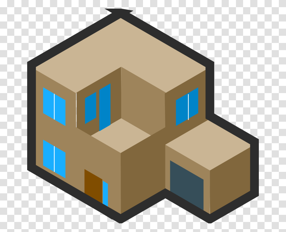 Isometric Projection Building Drawing House Architecture Free, Cardboard, Carton, Box Transparent Png