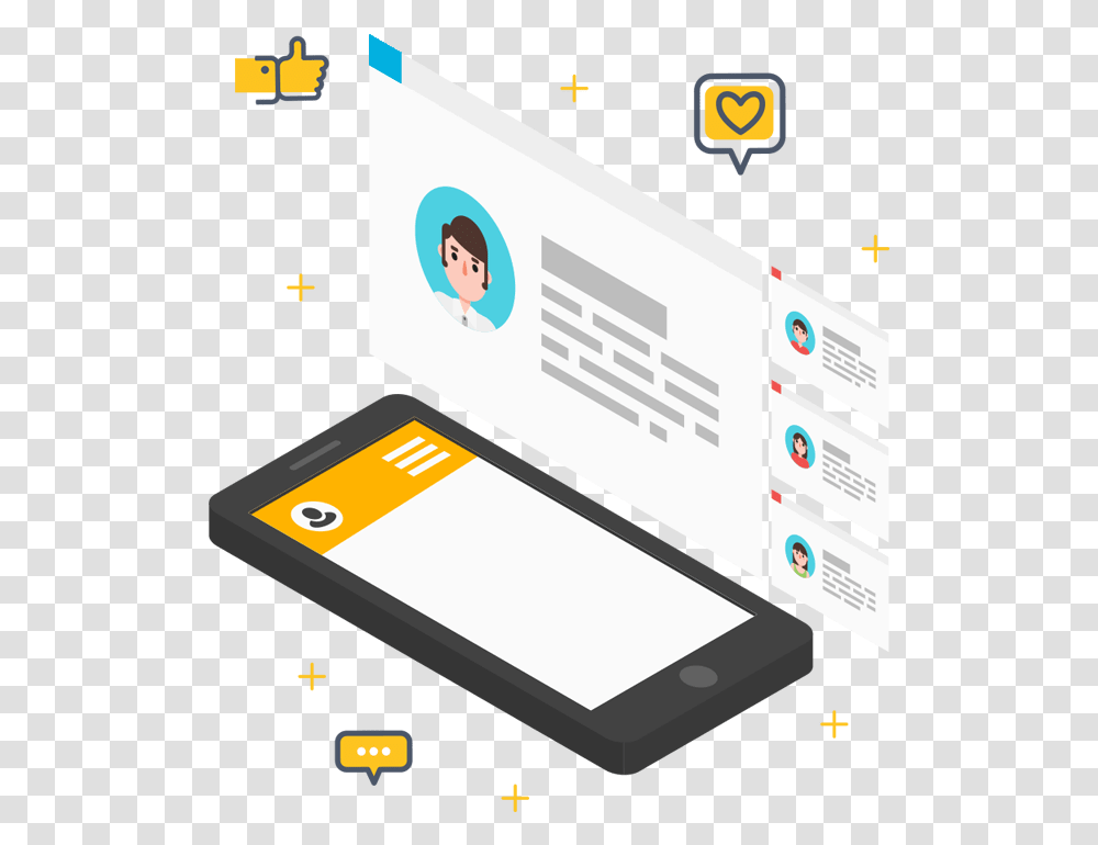 Isometric Social Media, Tablet Computer, Electronics, Envelope Transparent Png