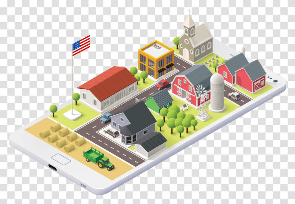 Isometric Street Town, Toy, Building, Diagram, Urban Transparent Png