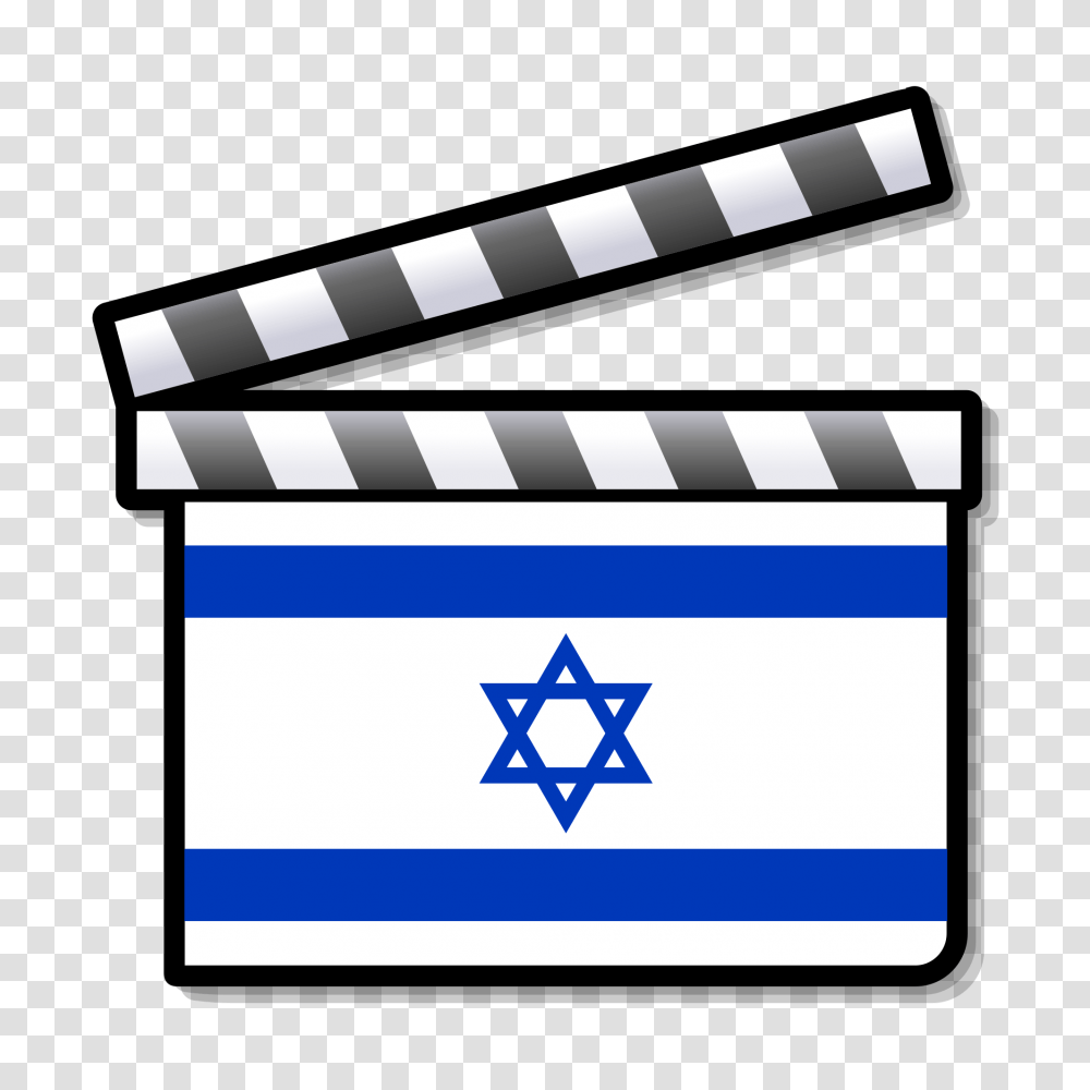 Israel Film Clapperboard, Star Symbol, Flag Transparent Png