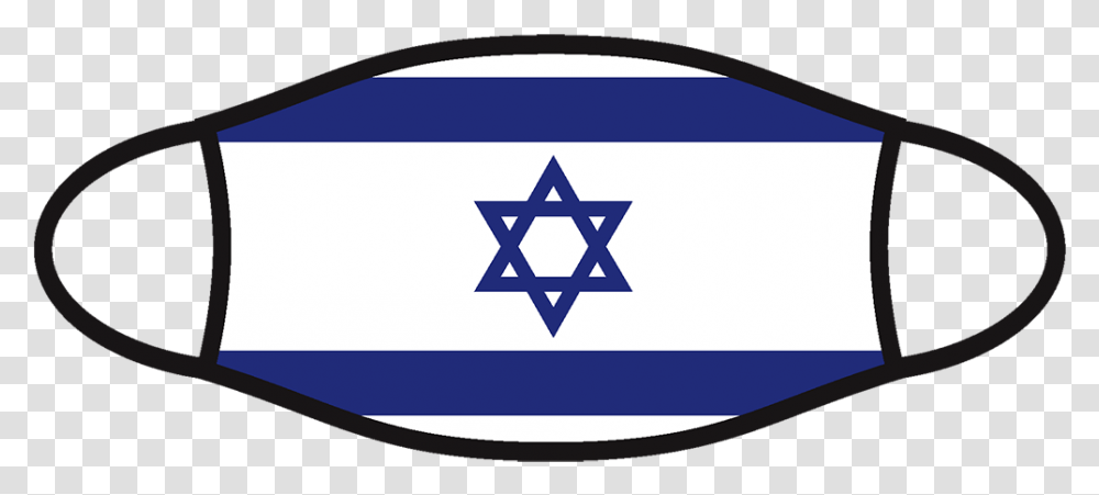 Israel Flag Face Covering Flag Of Israel, Symbol, Star Symbol,  Transparent Png