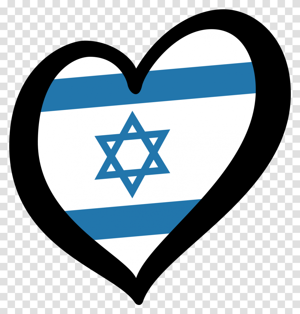 Israel Flag Heart Clipart Full Size Clipart 4241810 Memorial Cemetery, Star Symbol, Plectrum, Aircraft Transparent Png