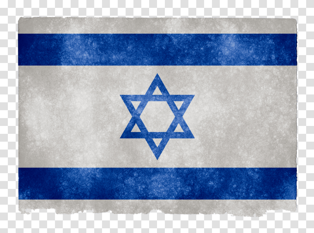 Israel Grunge Flag Image, Star Symbol, Rug Transparent Png